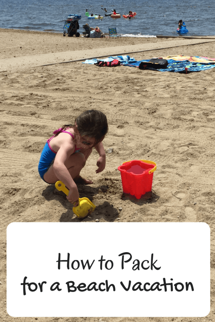 beach packing list for toddlers