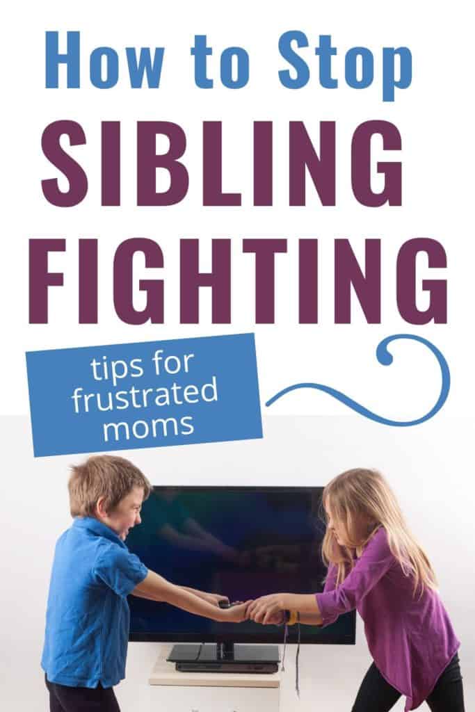 how to stop siblings from fighting