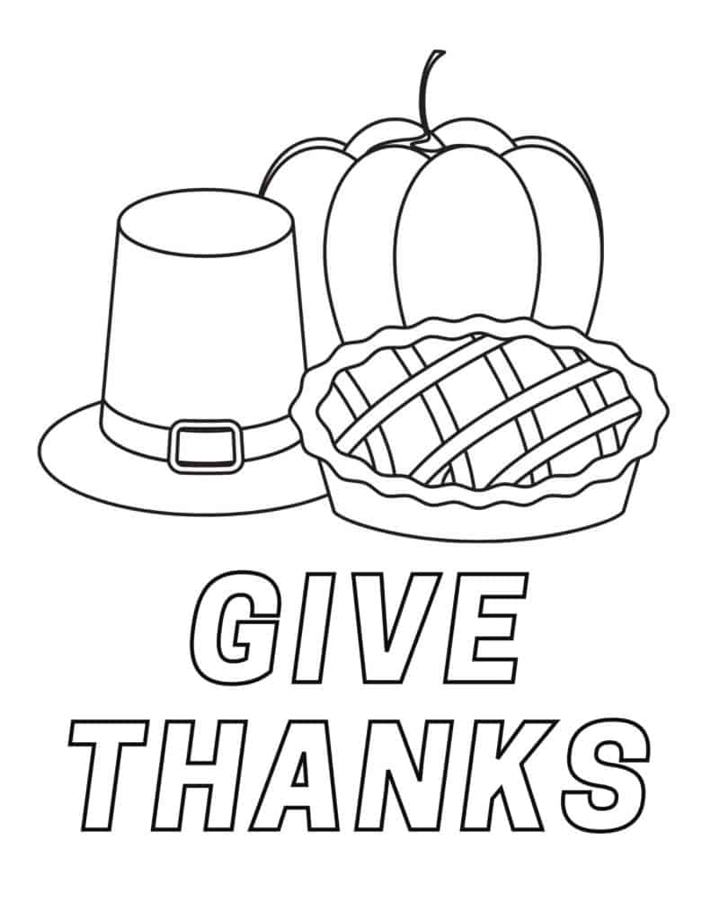 Download Cute Thanksgiving Coloring Pages for Kids - Dresses and ...